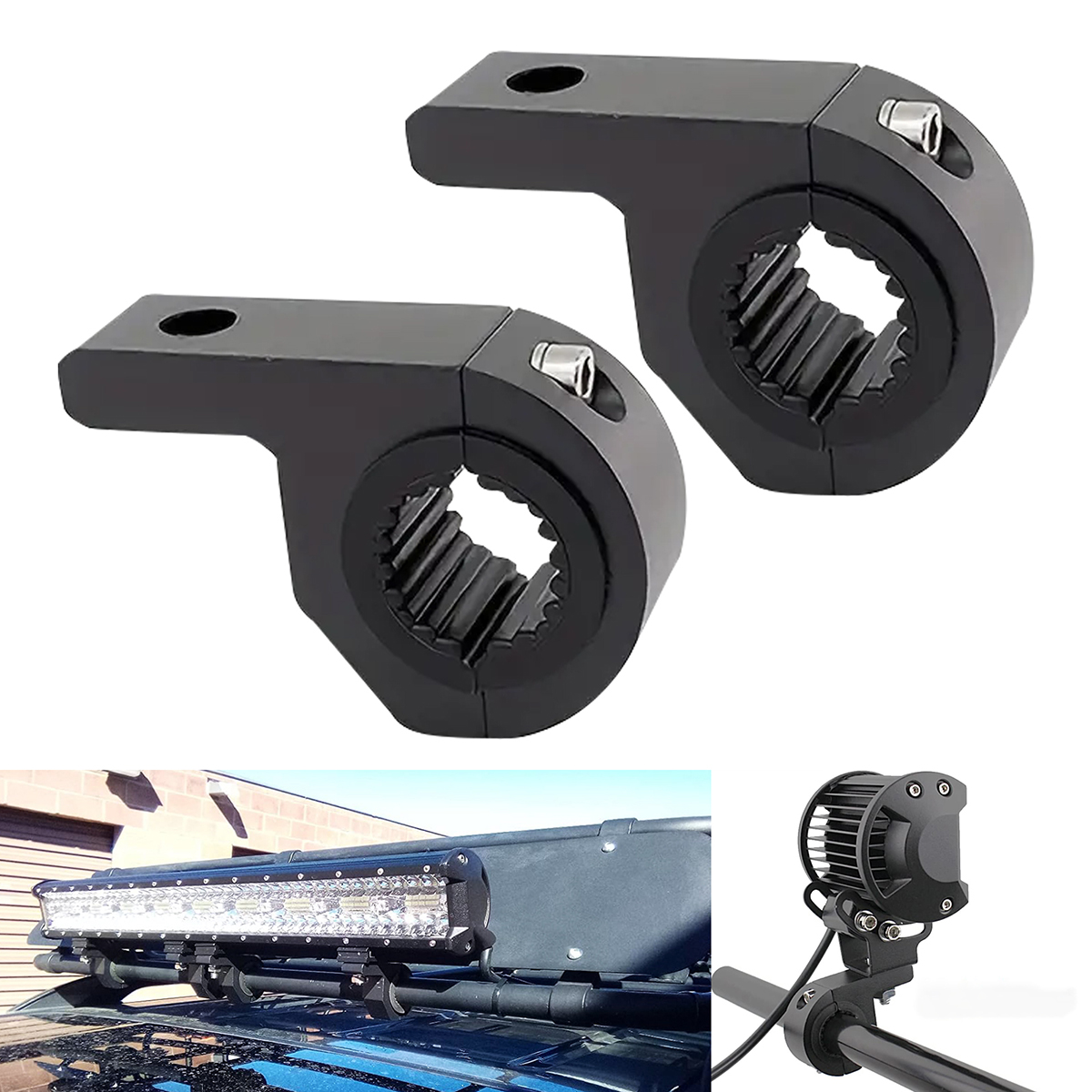 Led Assortment Kit - Motocyklowe reflektory LED zaciski wsporniki 1