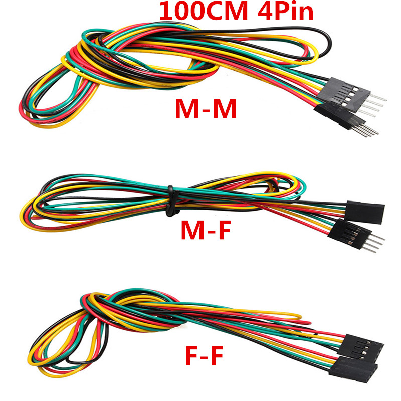 Diy Electronics Breadboard - 10 sztuk/partia 4pin 100 cm M-M/M-F/F-F
