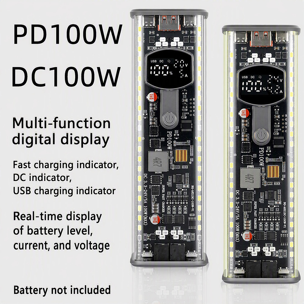 PD 100W Przezroczyste etui na  – Diy Electronics Hobby recenzja i cena