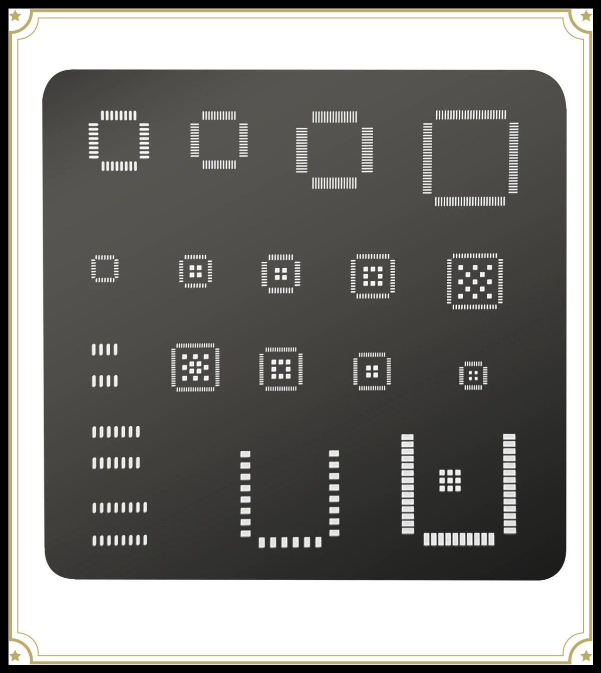 Uniwersalny szablon IC QFP QFN – Diy Electronics Hobby recenzja i cena