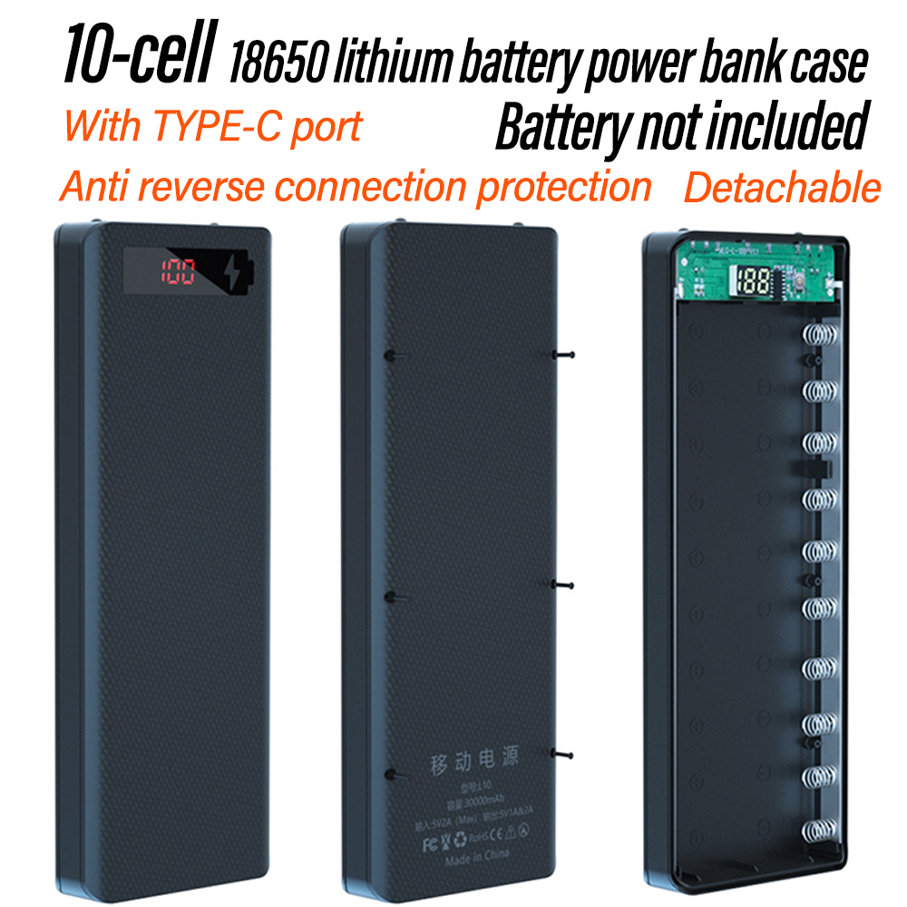 10-komórkowy zestaw power bank – Diy Electronics Hobby recenzja i cena